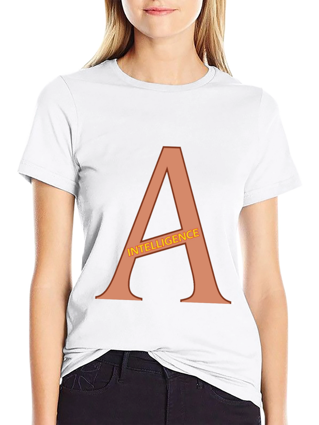 Intelligence T-Shirt - Bold Letter Graphic Tee
