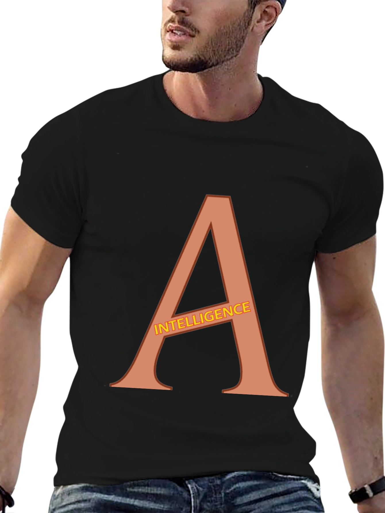 Intelligence T-Shirt - Bold Letter Graphic Tee