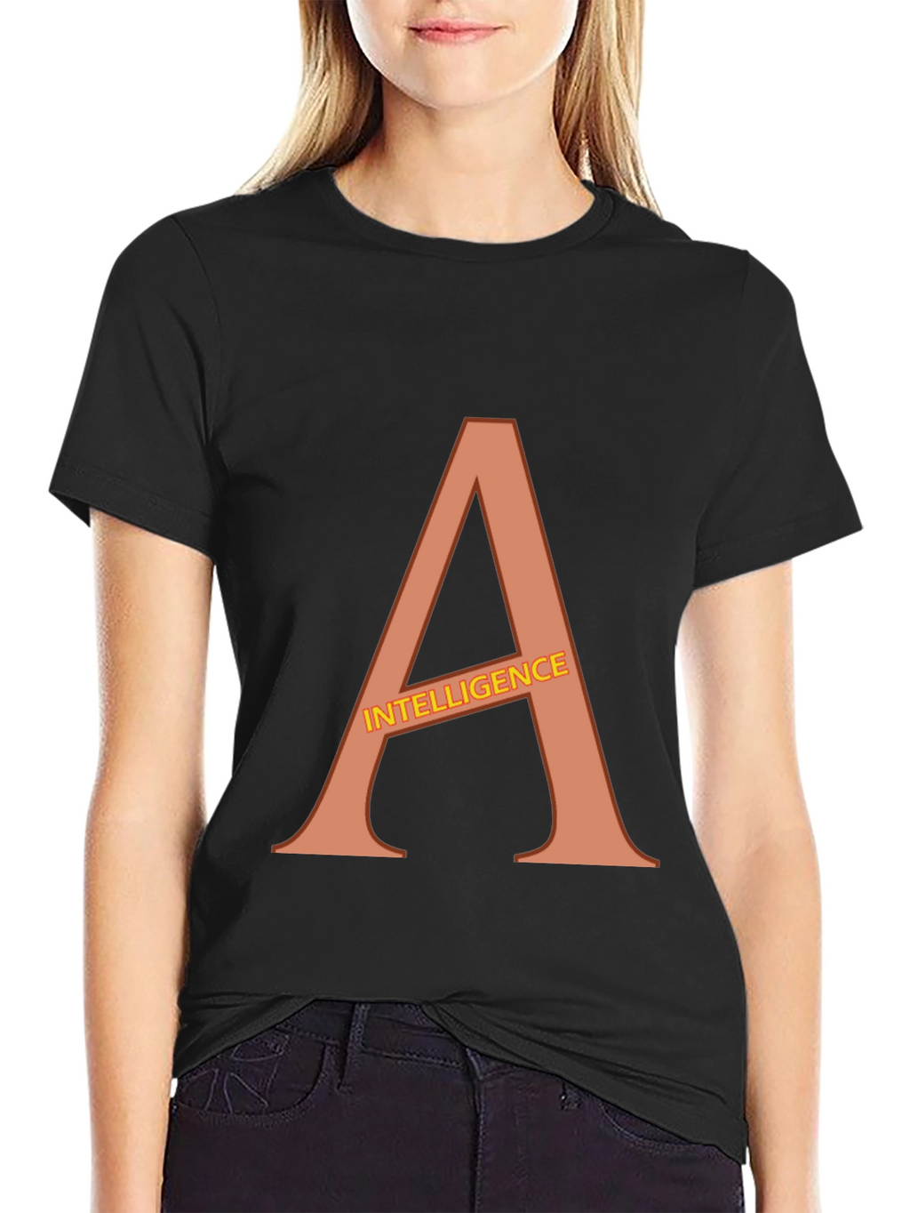 Intelligence T-Shirt - Bold Letter Graphic Tee