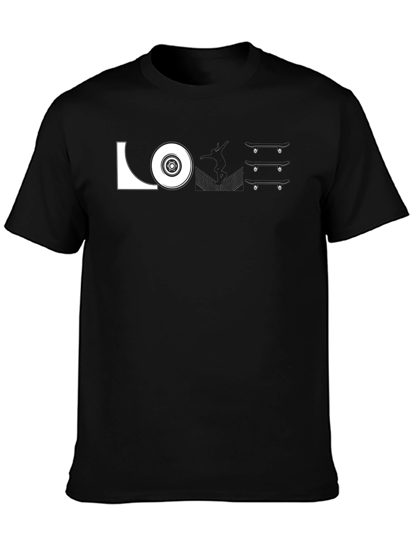Skateboarding Love Graphic T-Shirt