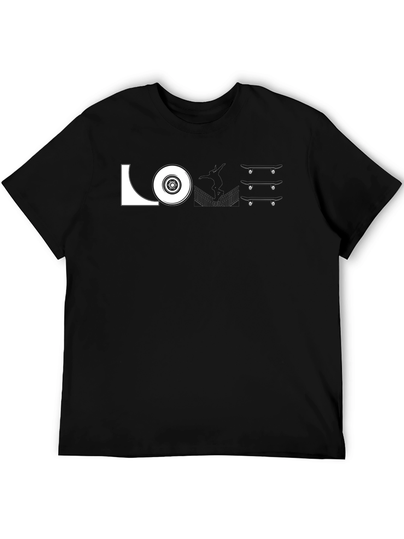 Skateboarding Love Graphic T-Shirt