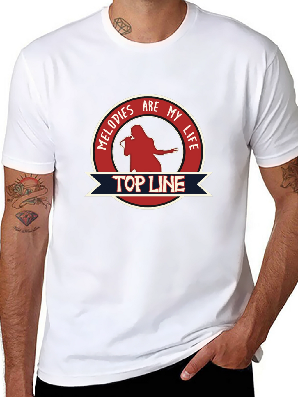 Melodies Are My Life Top Line T-Shirt