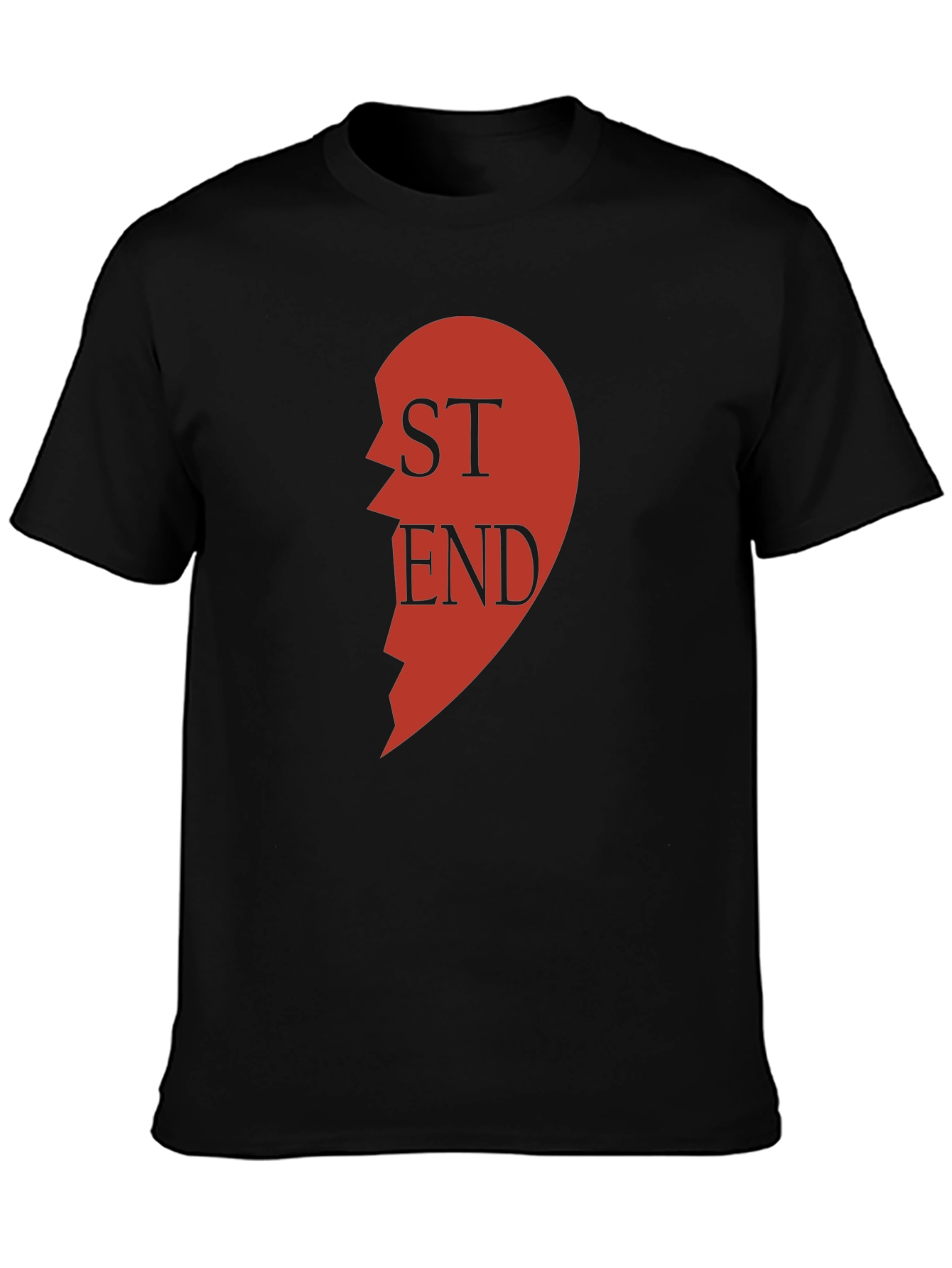 Best Friend Matching Heart T-Shirt - Left Side
