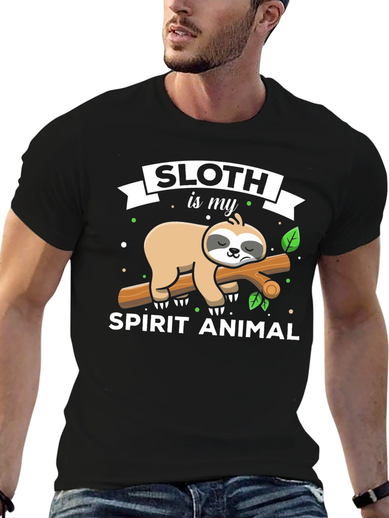 Sloth is My Spirit Animal Graphic T-Shirt