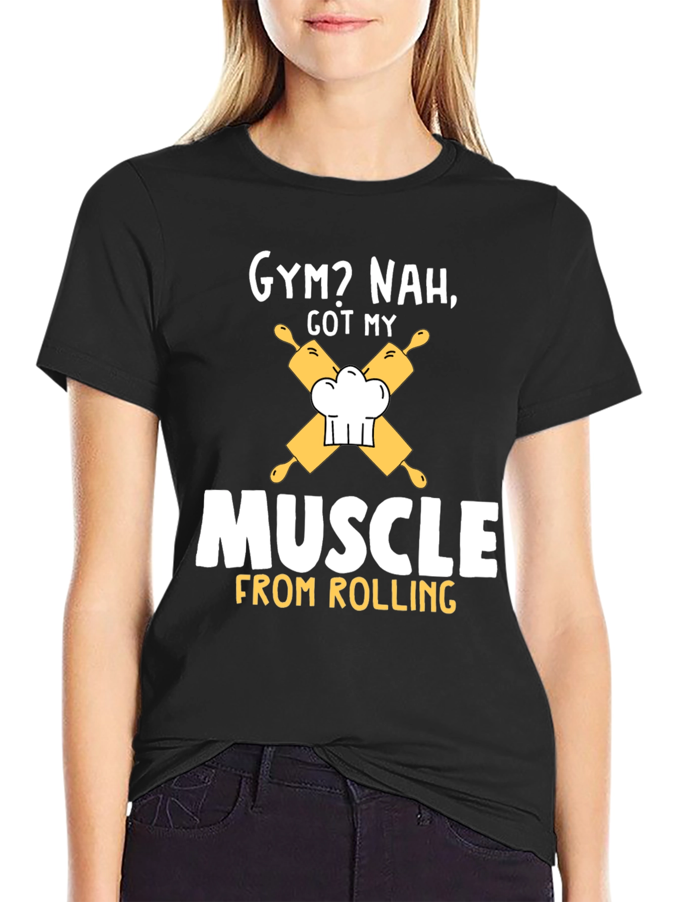 Funny Chef Muscle Rolling Pin T-Shirt