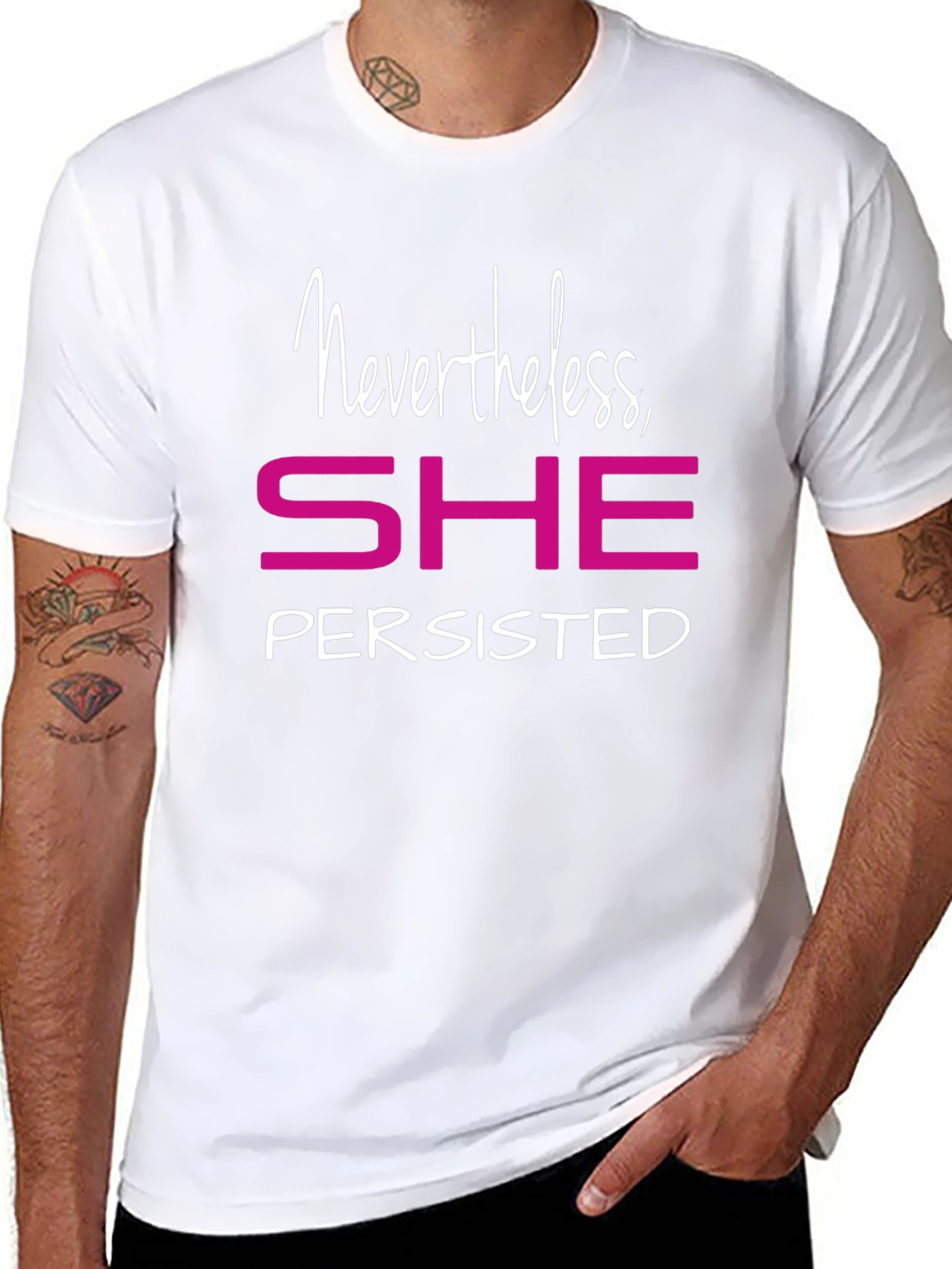 Nevertheless She Persisted Graphic Tee - Empowering Shirt
