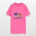 Game Day Football Season for Patriot with USA Flag