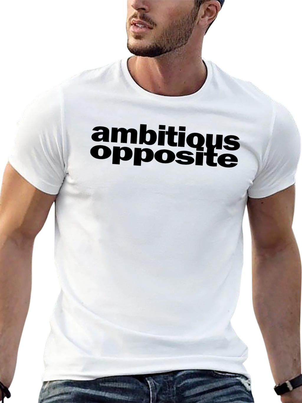Ambitious Opposite Graphic Tee - Black