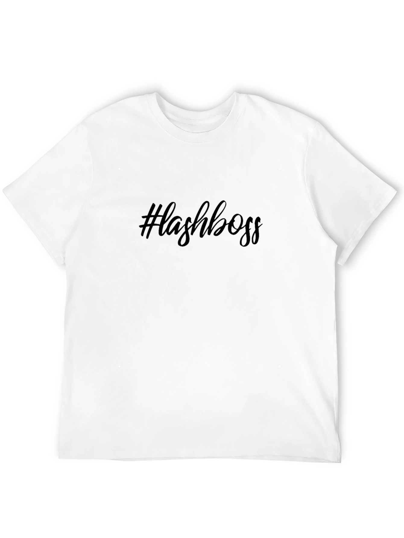 #lashboss Black Graphic T-Shirt