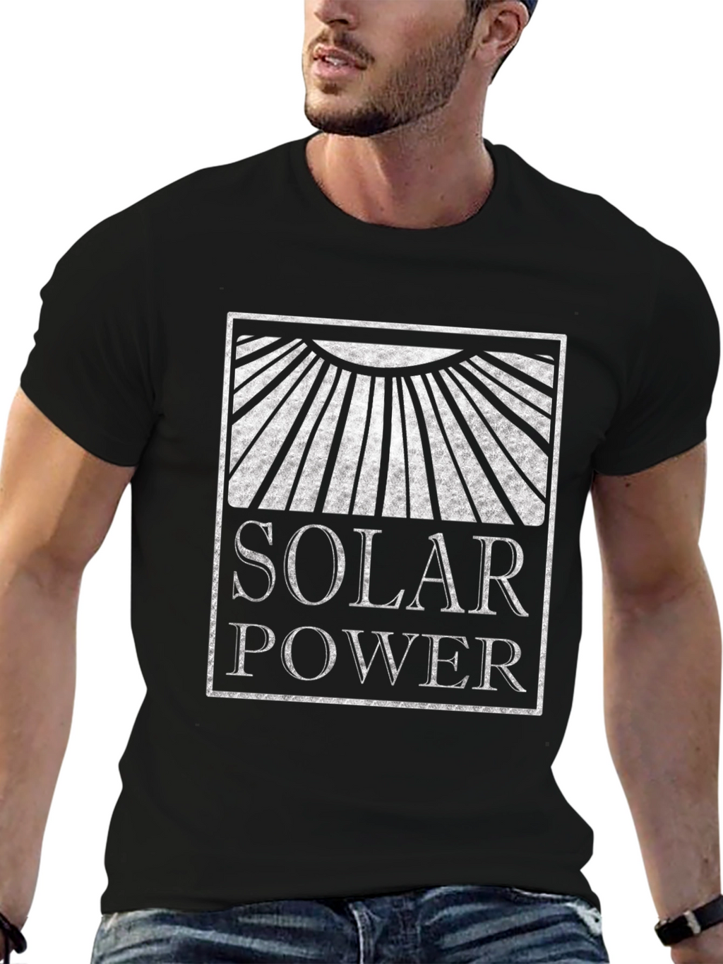 Solar Power Graphic T-Shirt - Renewable Energy Tee
