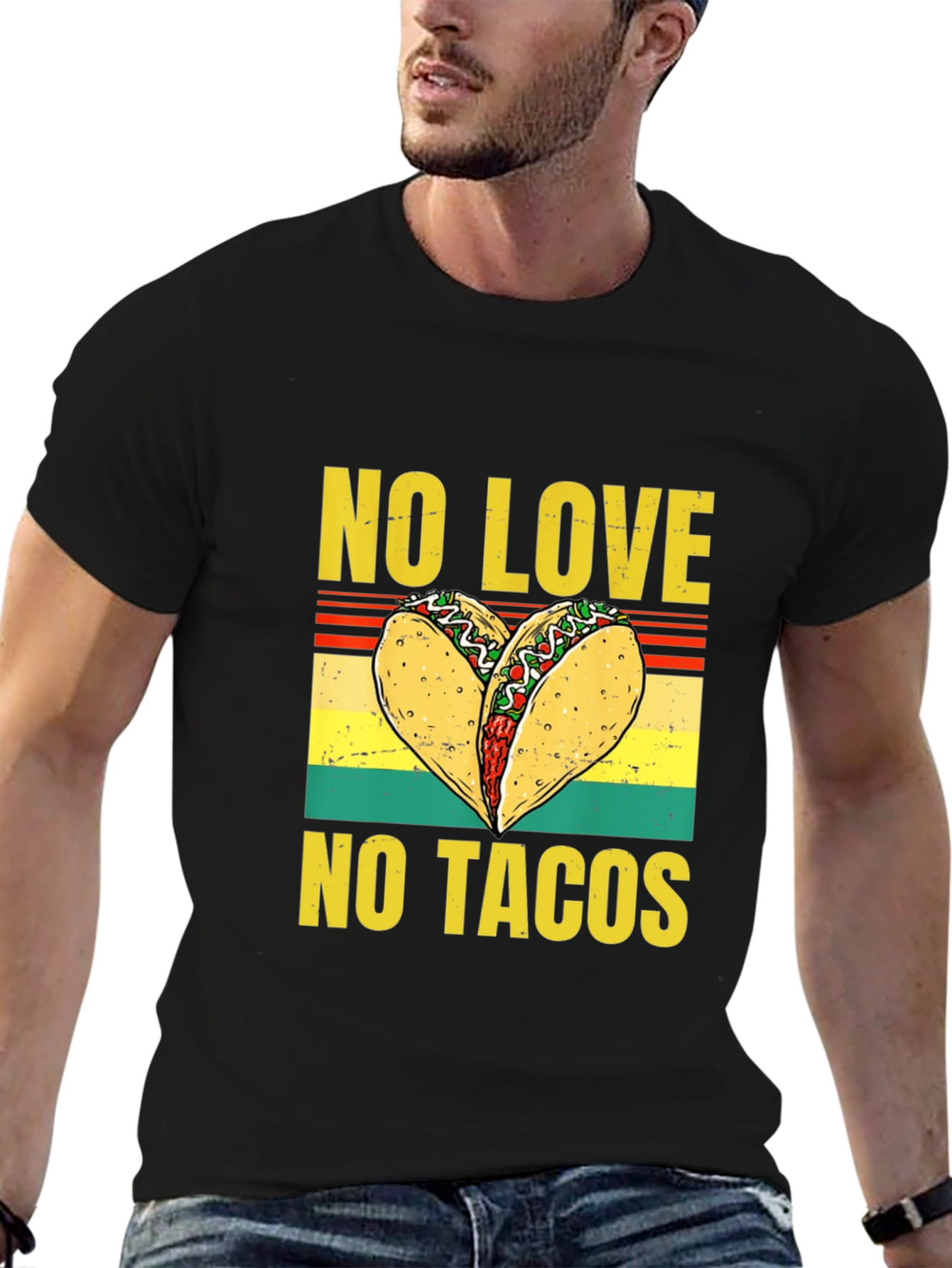 No Love No Tacos Graphic T-Shirt