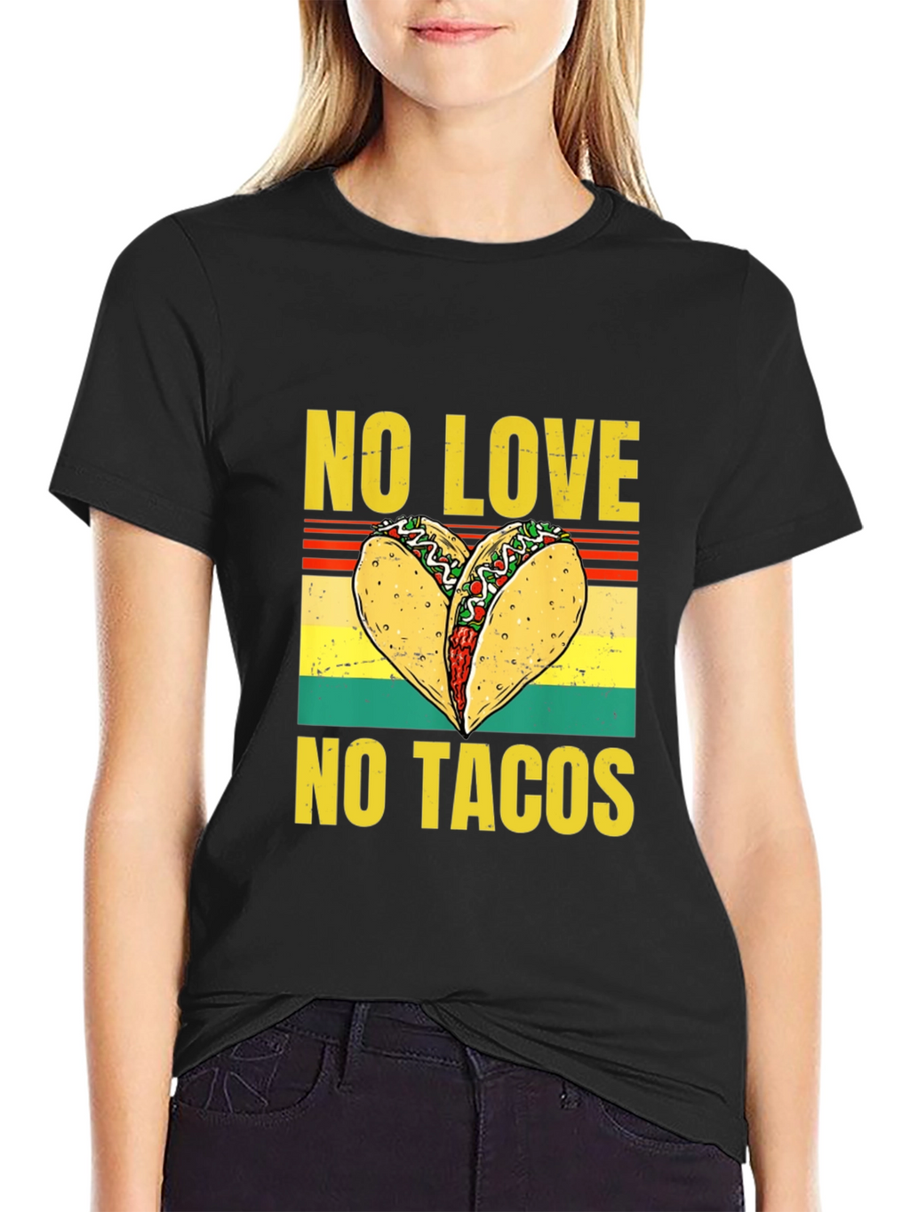 No Love No Tacos Graphic T-Shirt
