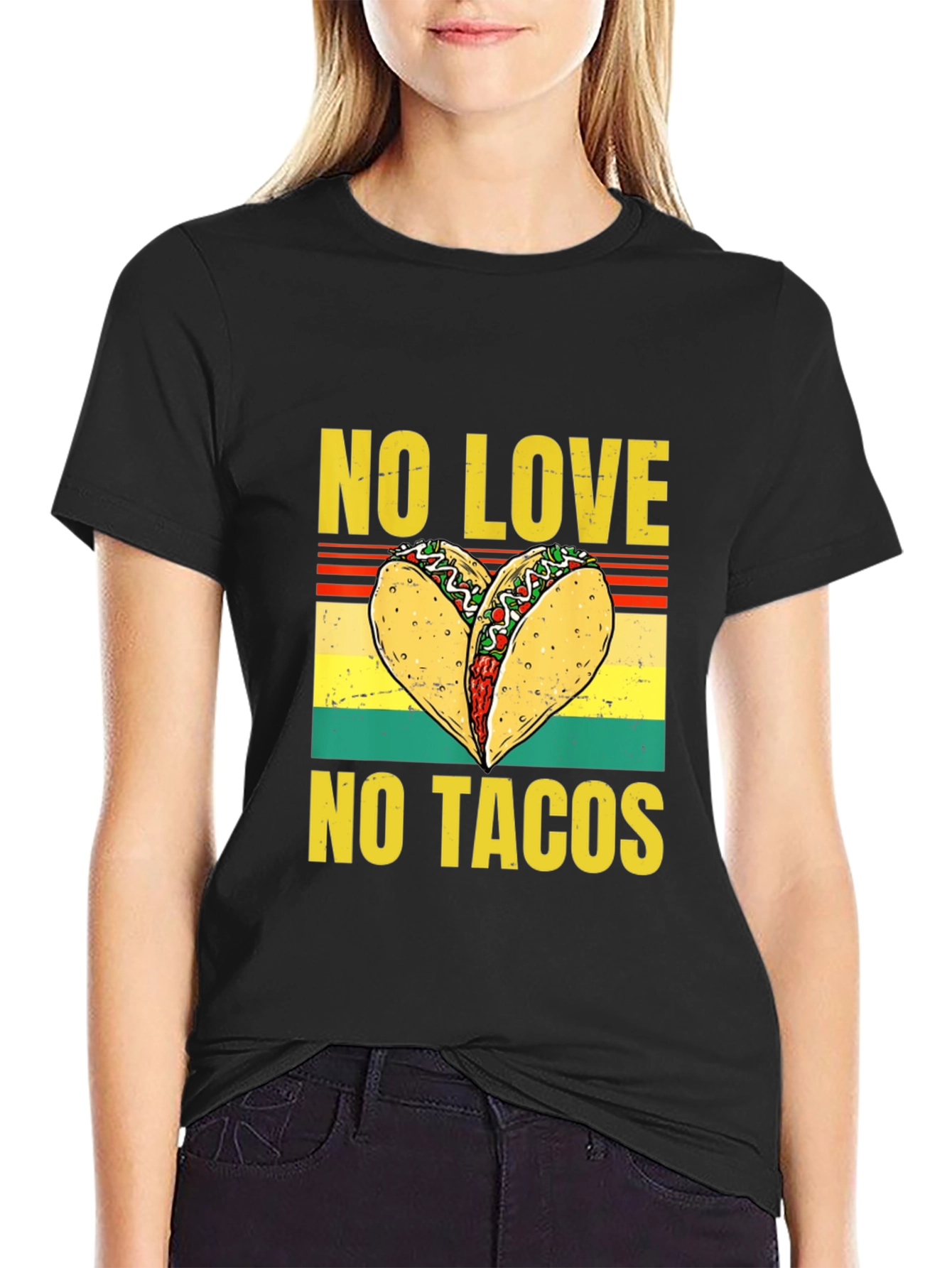 No Love No Tacos Graphic T-Shirt