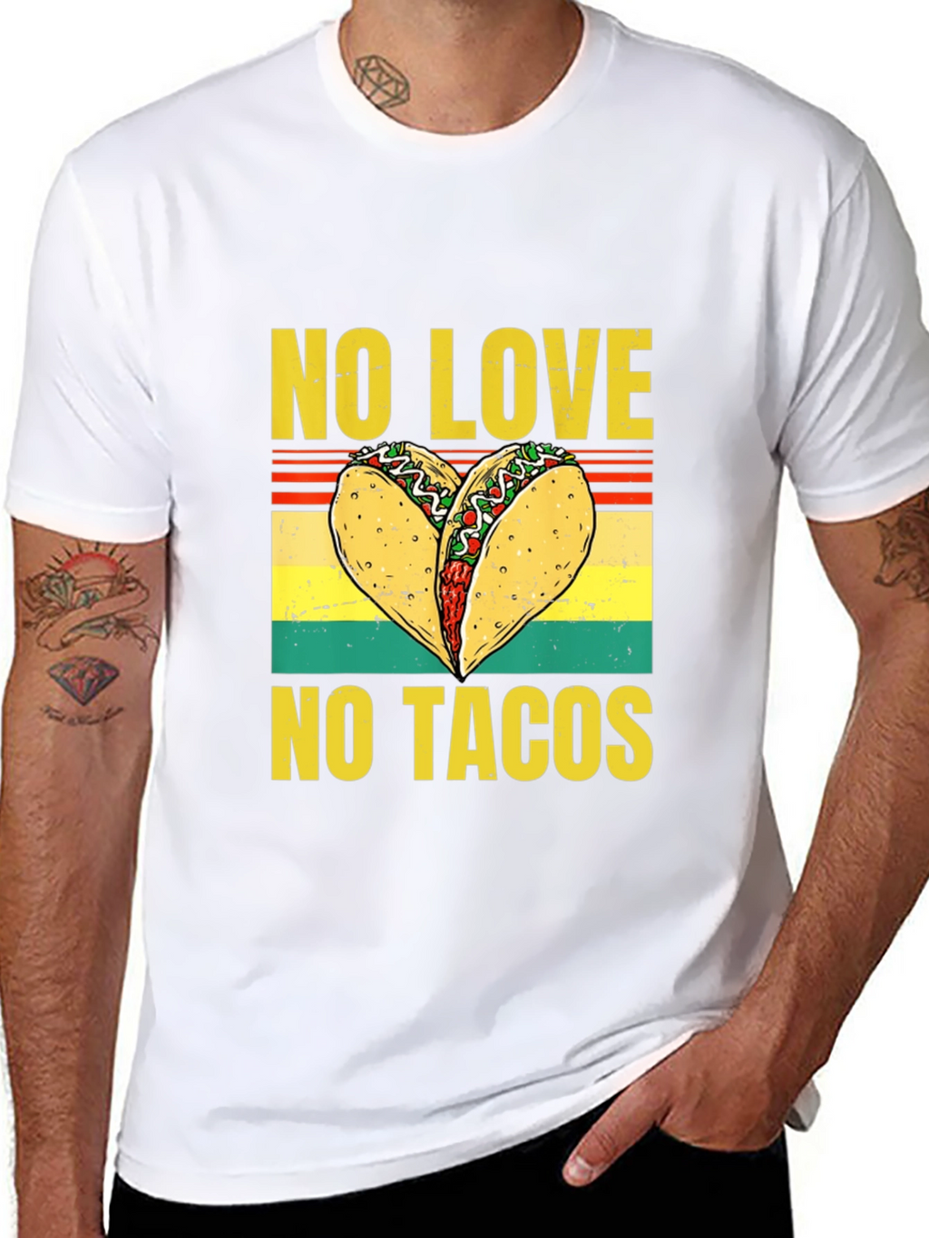 No Love No Tacos Graphic T-Shirt