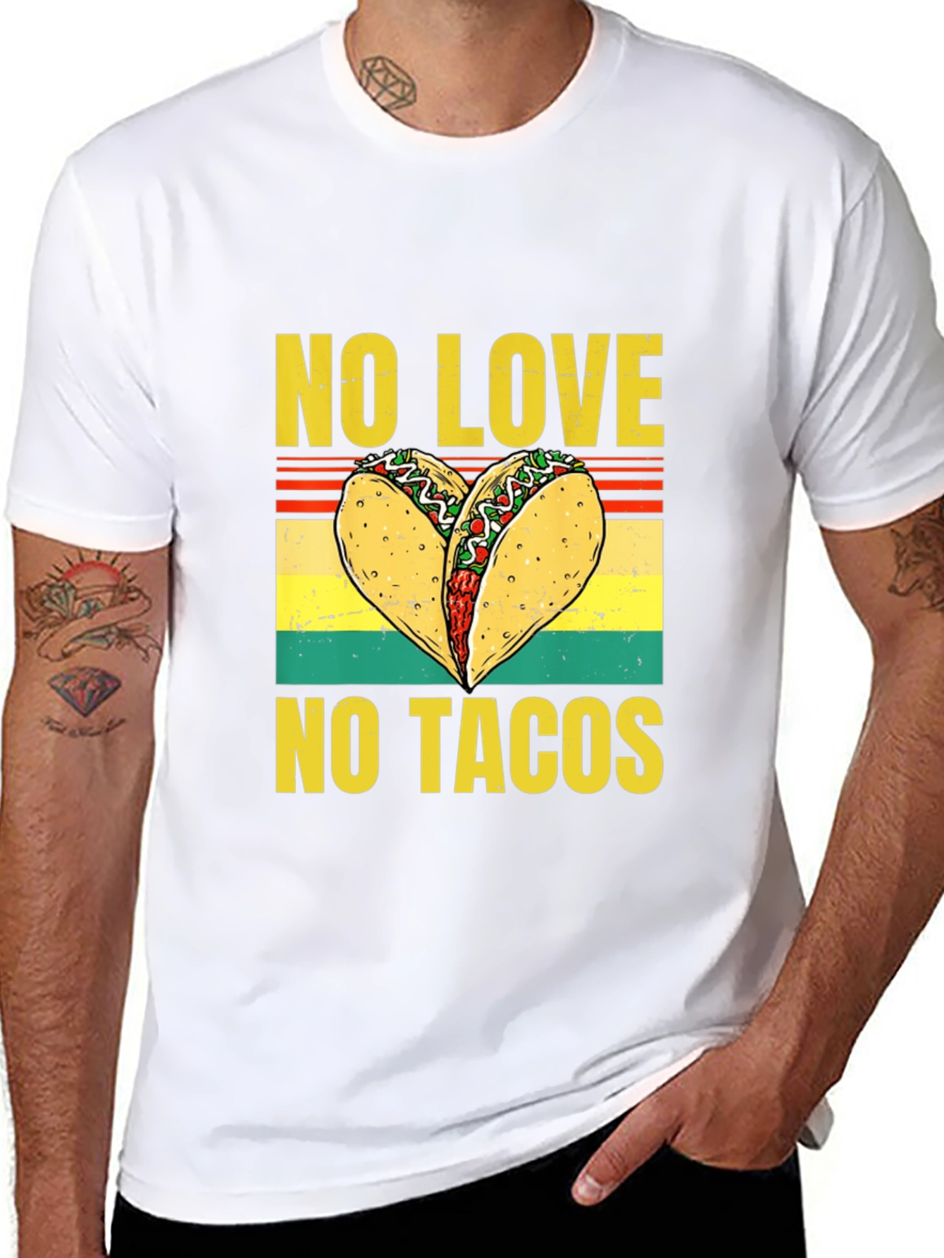 No Love No Tacos Graphic T-Shirt