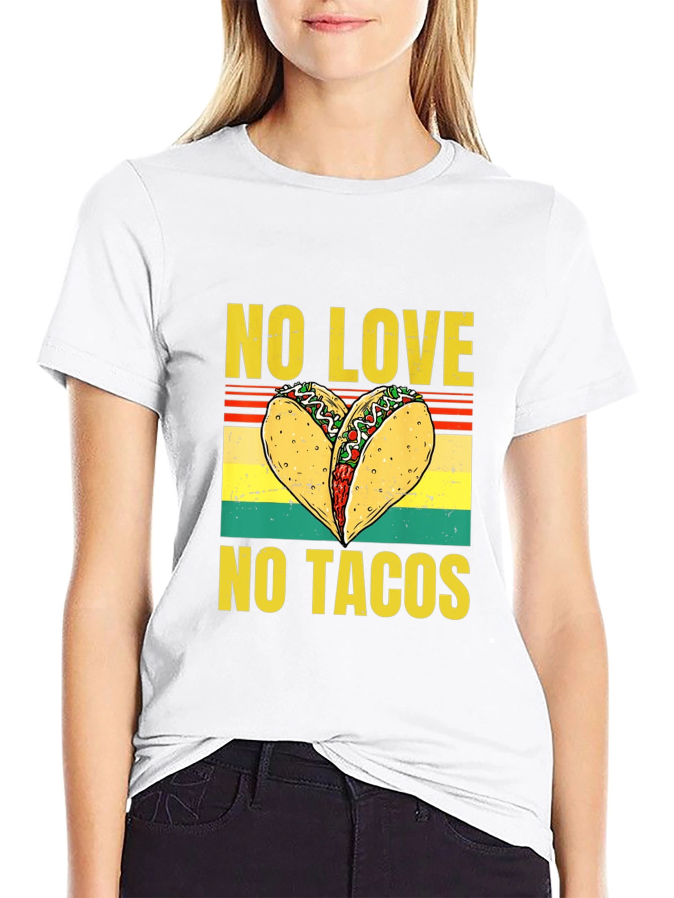 No Love No Tacos Graphic T-Shirt