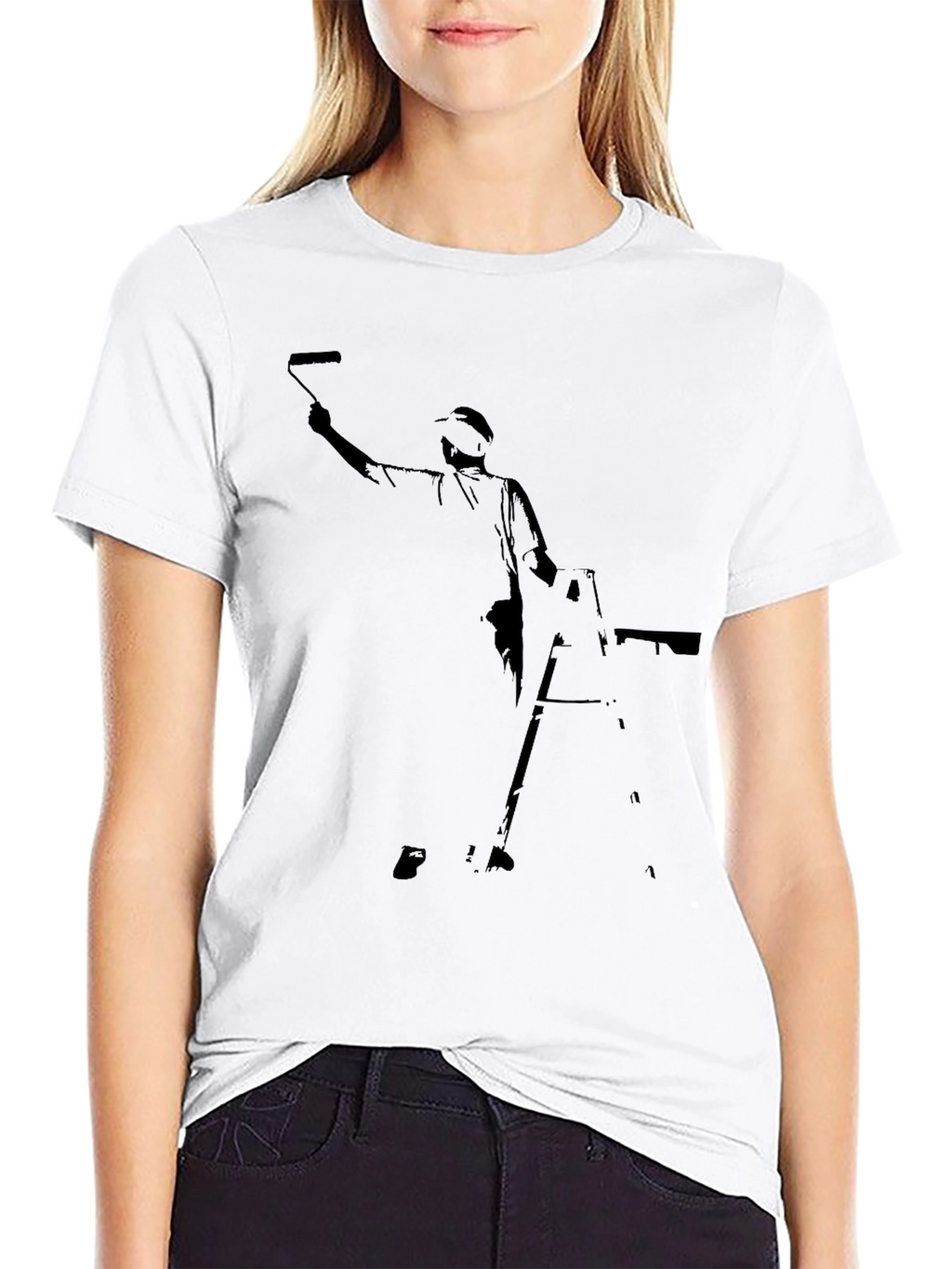 Painter Graphic Black T-Shirt