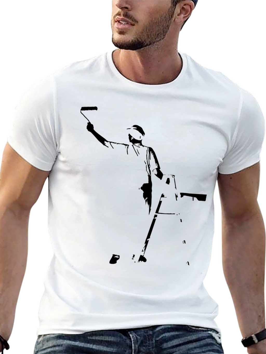 Painter Graphic Black T-Shirt