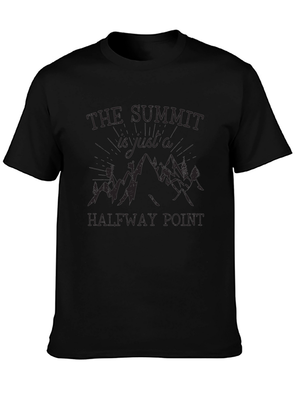 Summit Halfway Point Black Graphic Tee