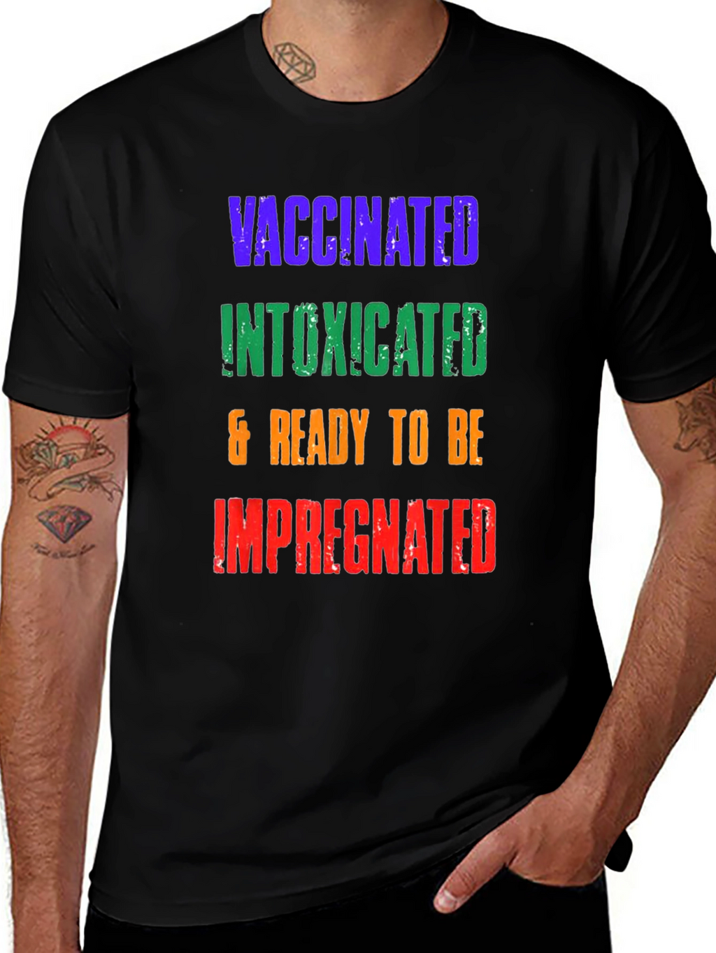 Vaccinated Intoxicated Ready T-Shirt