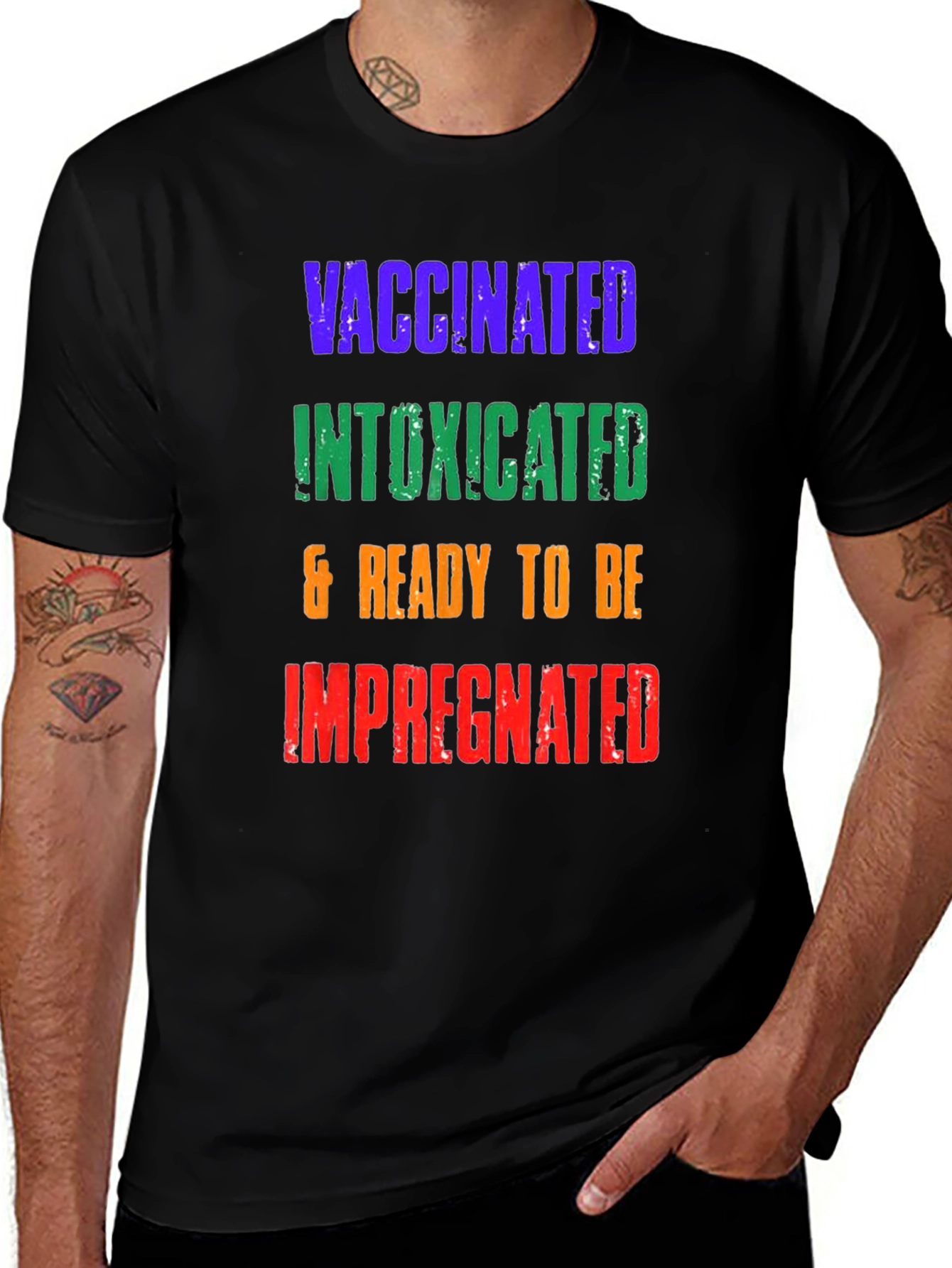 Vaccinated Intoxicated Ready T-Shirt