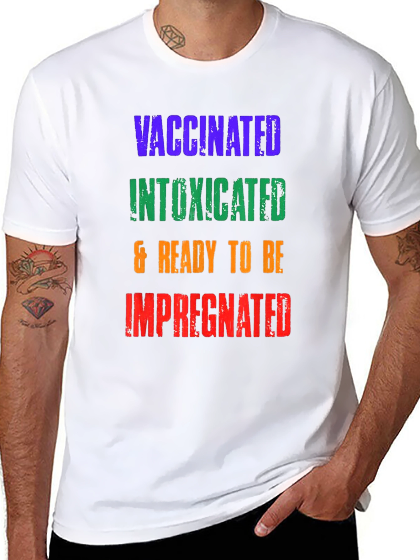 Vaccinated Intoxicated Ready T-Shirt