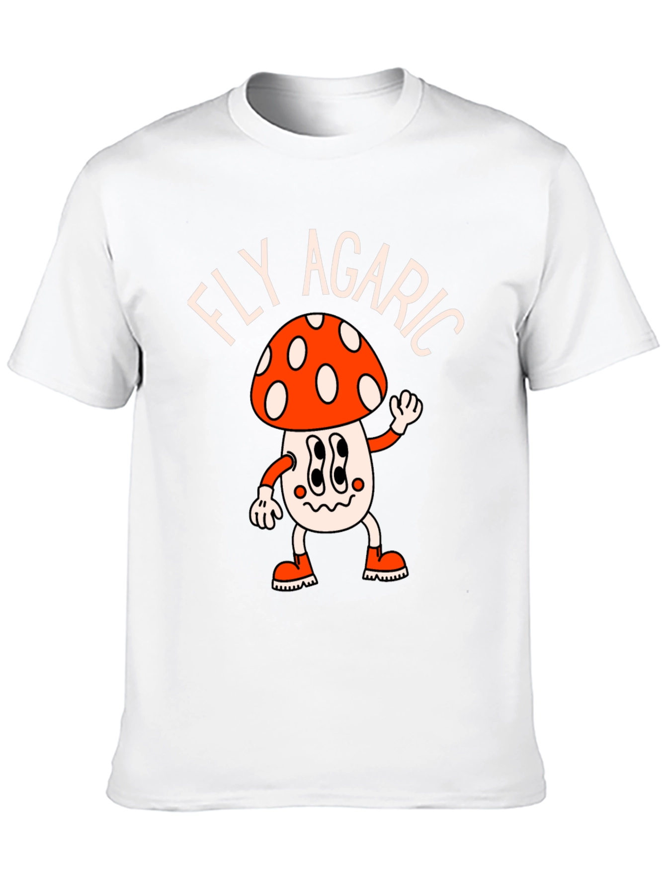 Fly Agaric Mushroom T-Shirt - Funky Retro Style