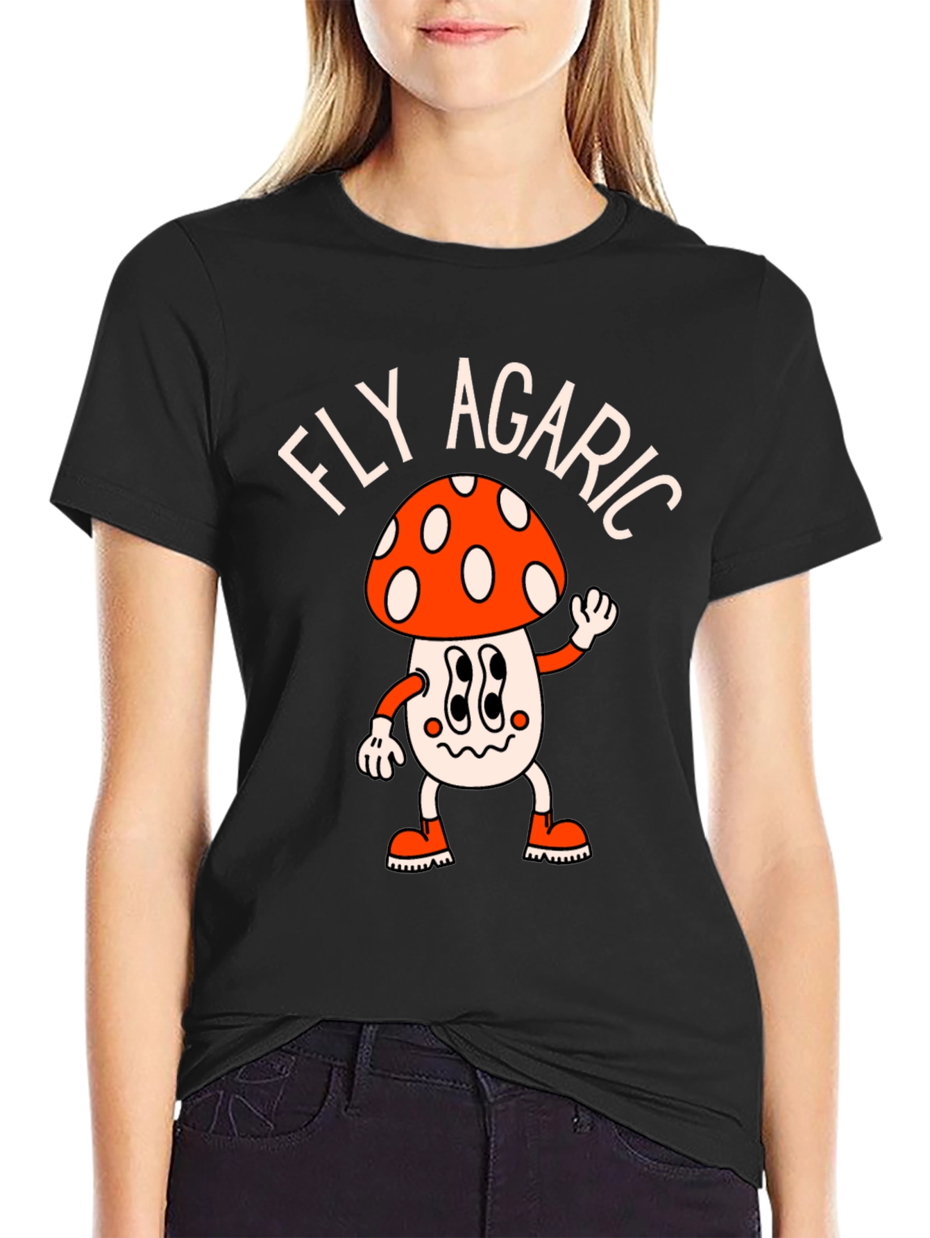 Fly Agaric Mushroom T-Shirt - Funky Retro Style