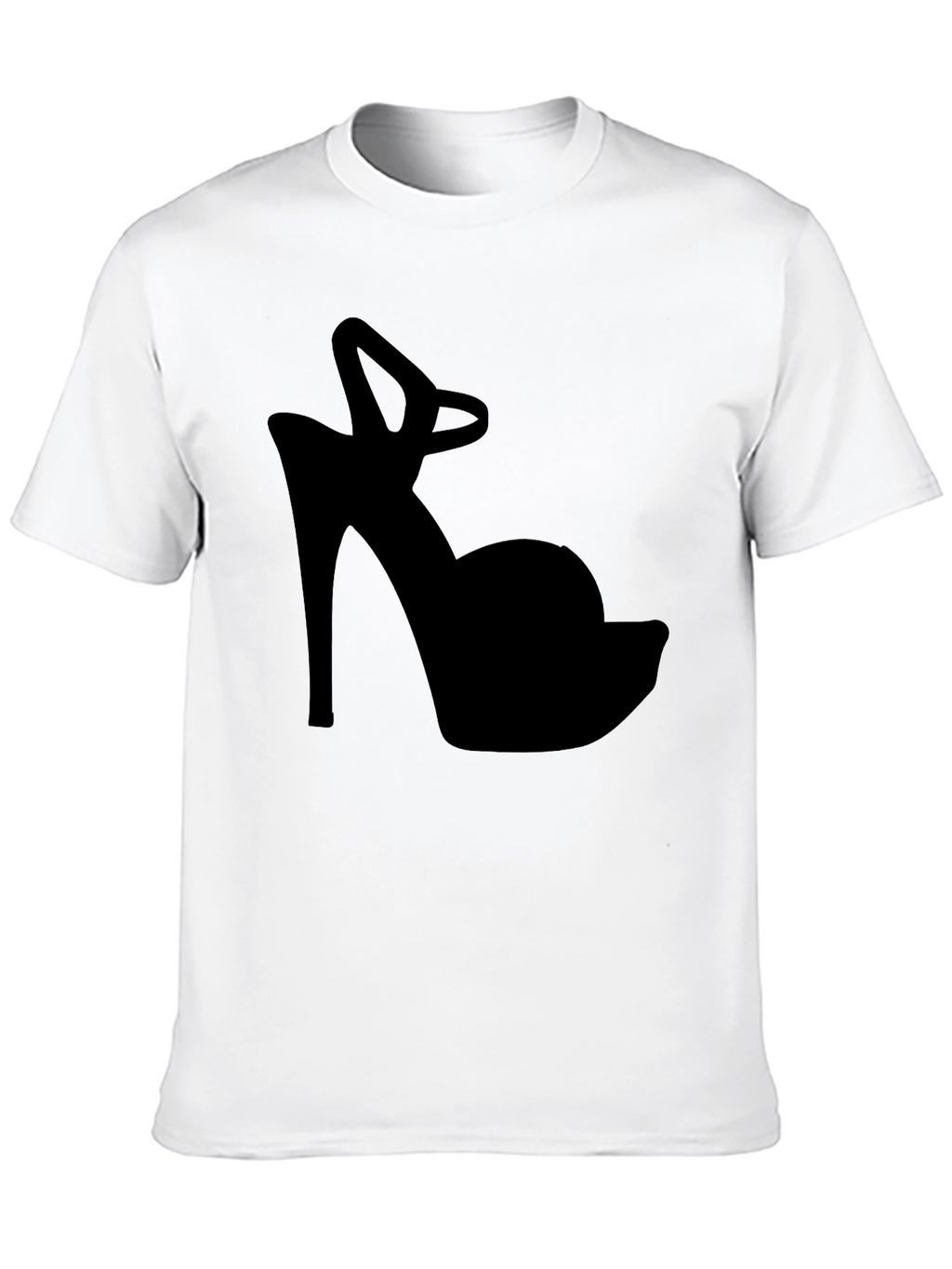 High Heel Silhouette Tee - Fashionable Graphic Print