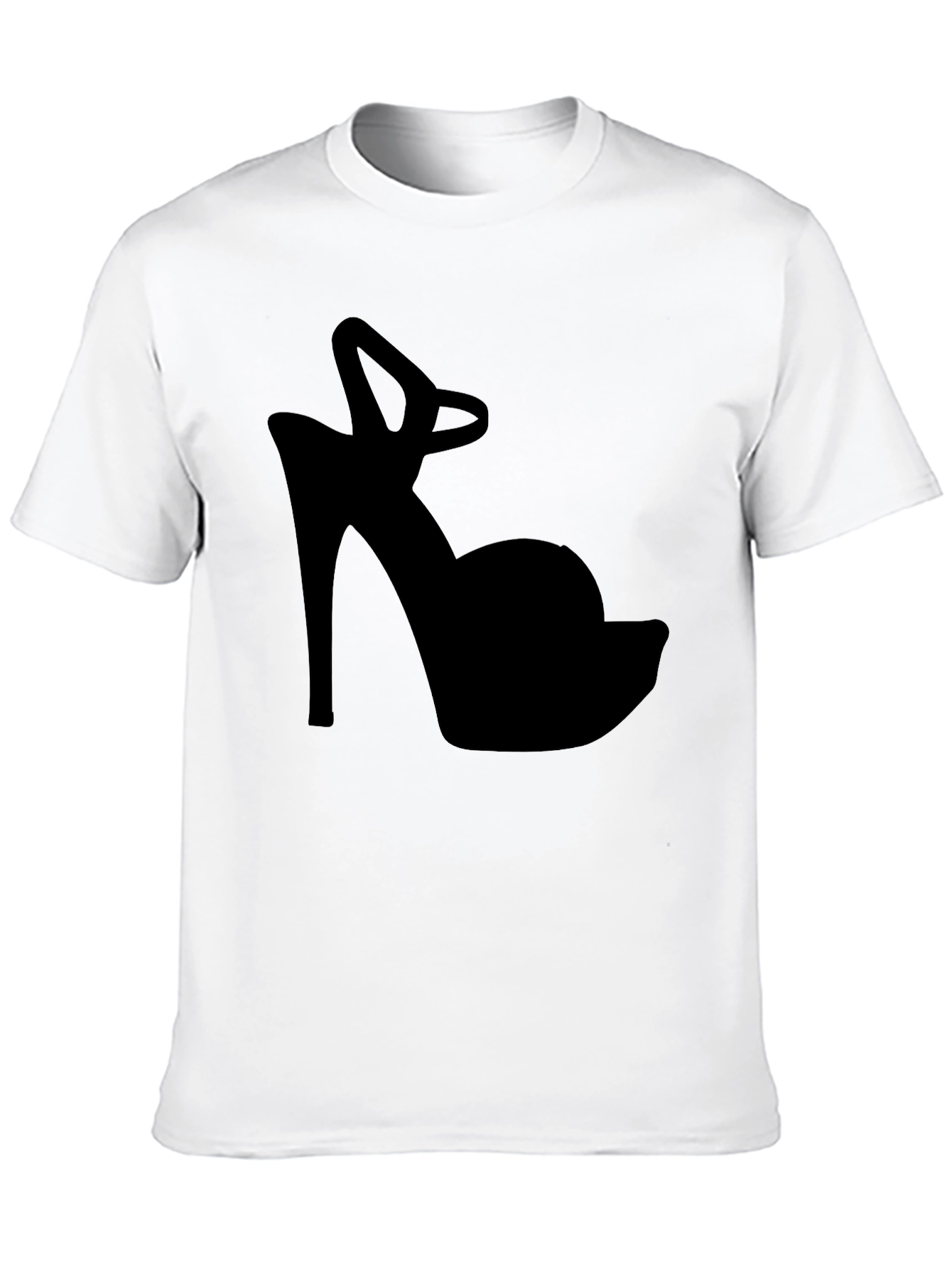 High Heel Silhouette Tee - Fashionable Graphic Print