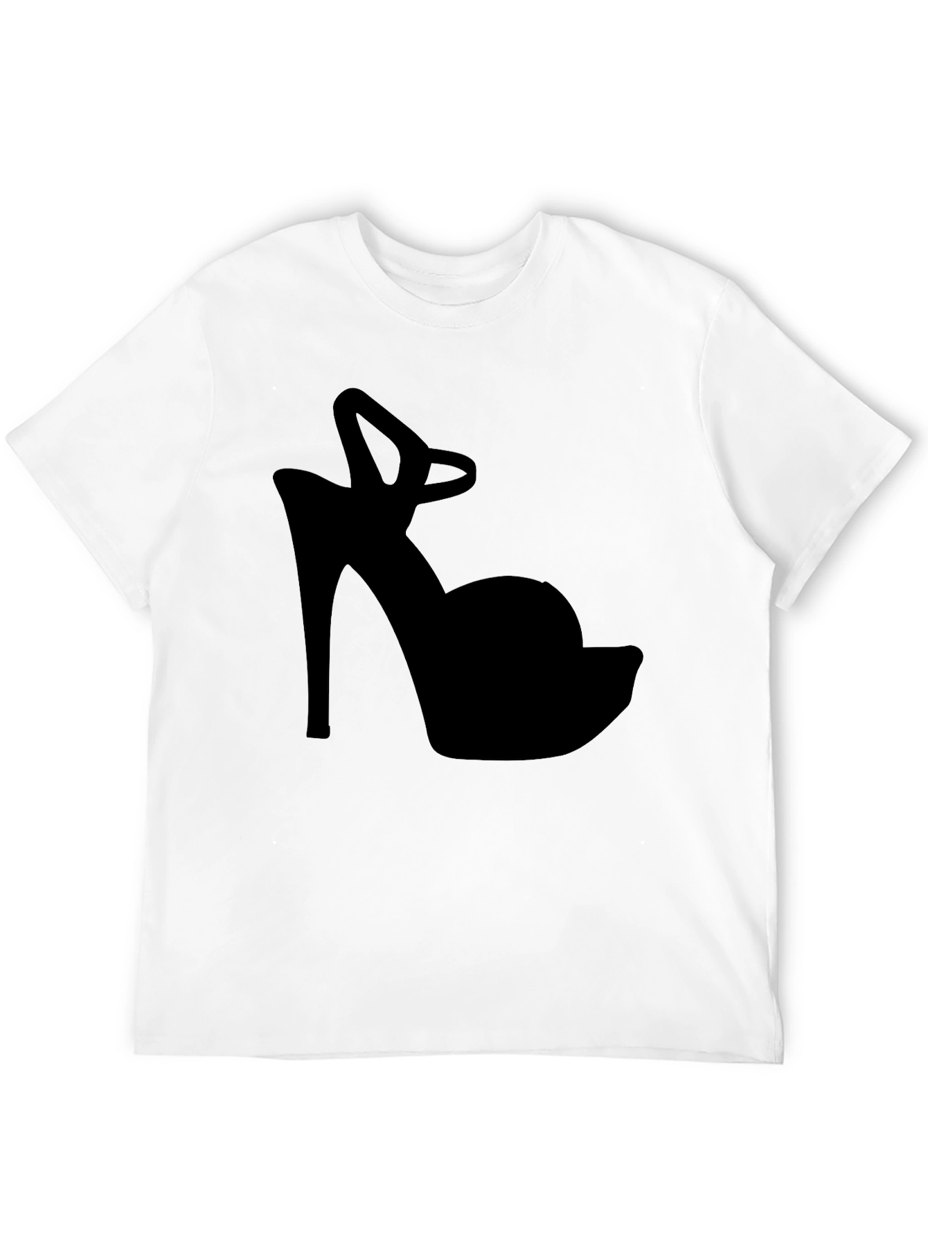 High Heel Silhouette Tee - Fashionable Graphic Print