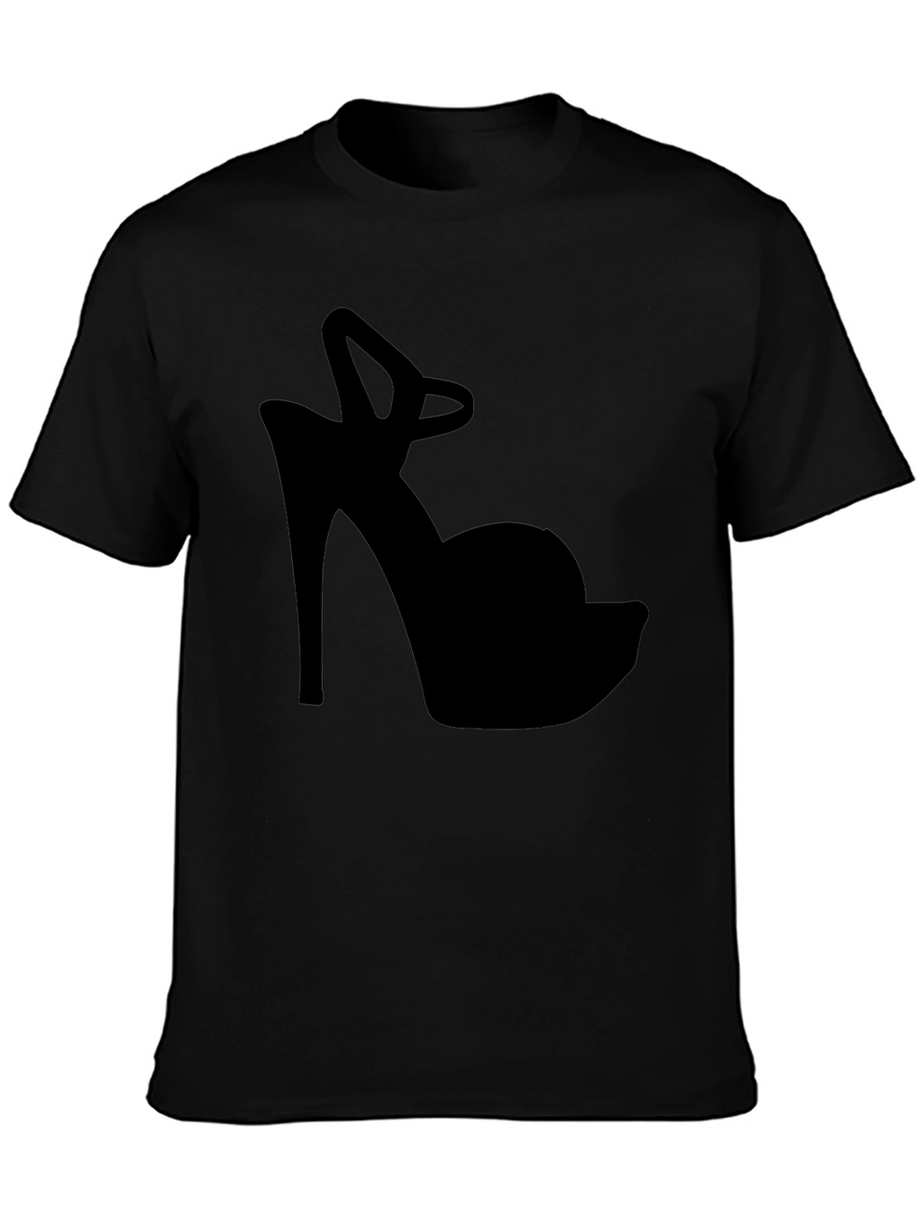 High Heel Silhouette Tee - Fashionable Graphic Print