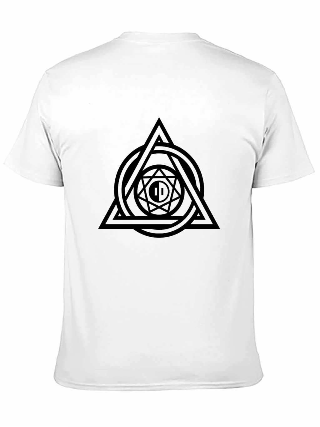 Geometric Symbol Black T-Shirt