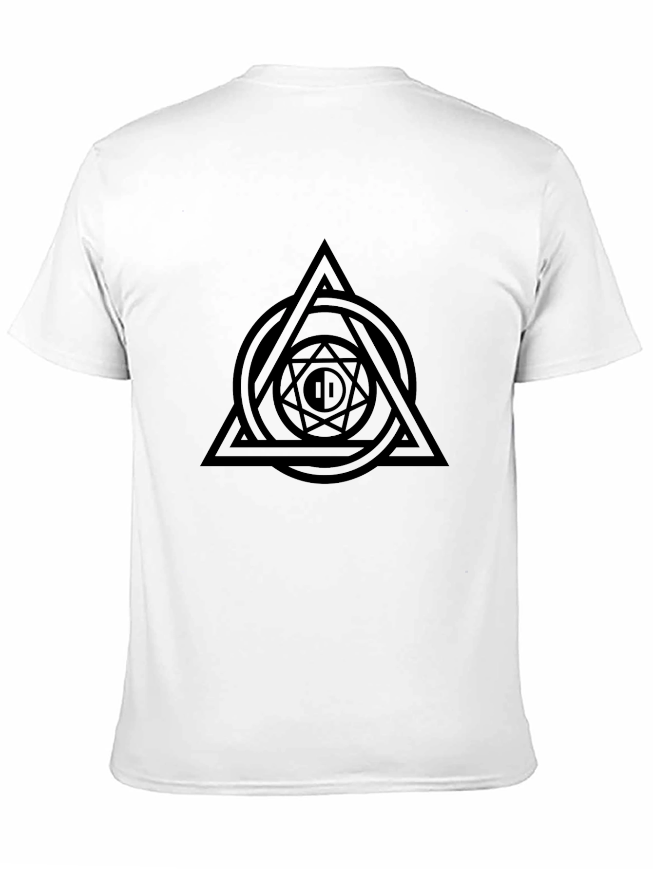 Geometric Symbol Black T-Shirt