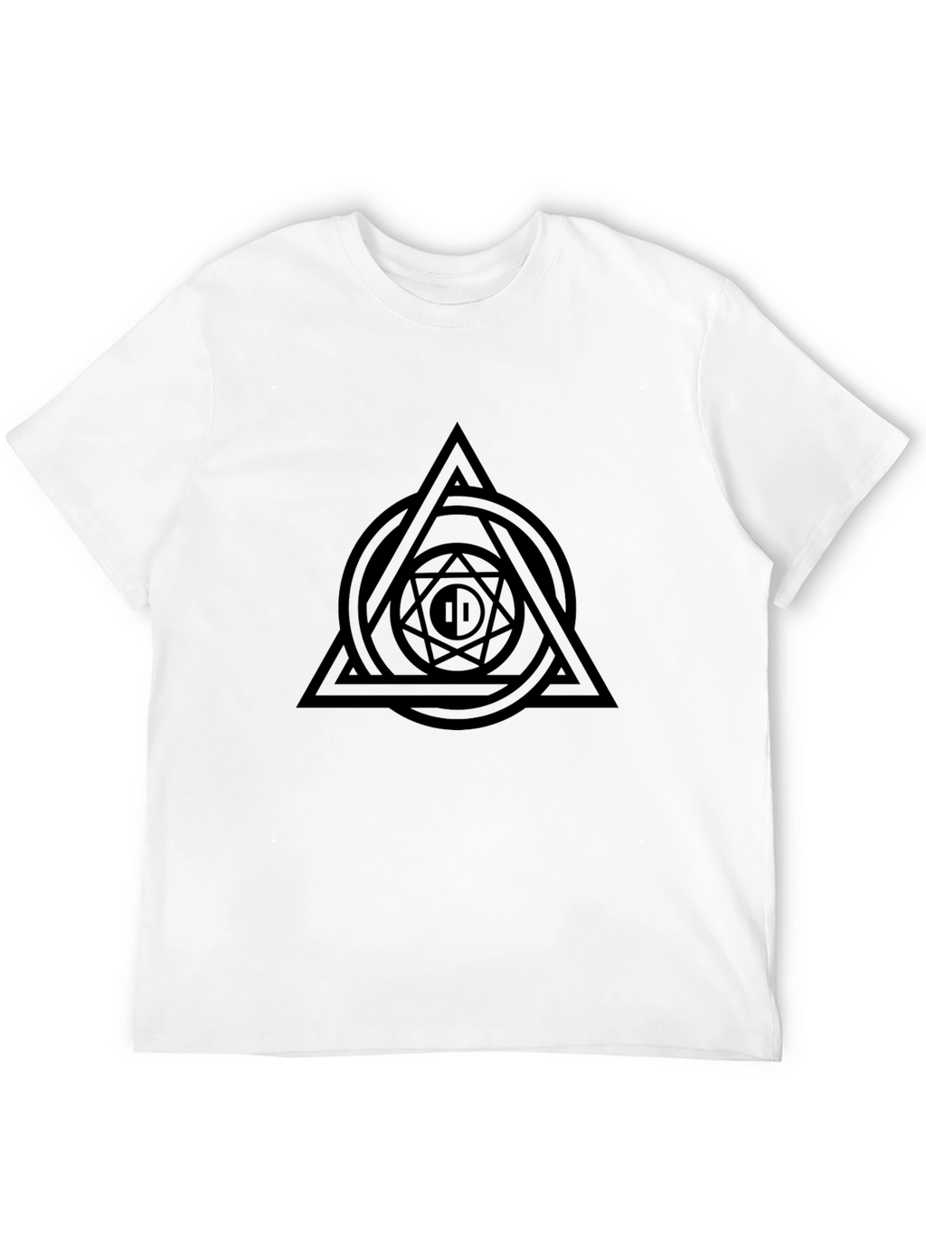 Geometric Symbol Black T-Shirt