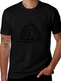 Geometric Symbol Black T-Shirt
