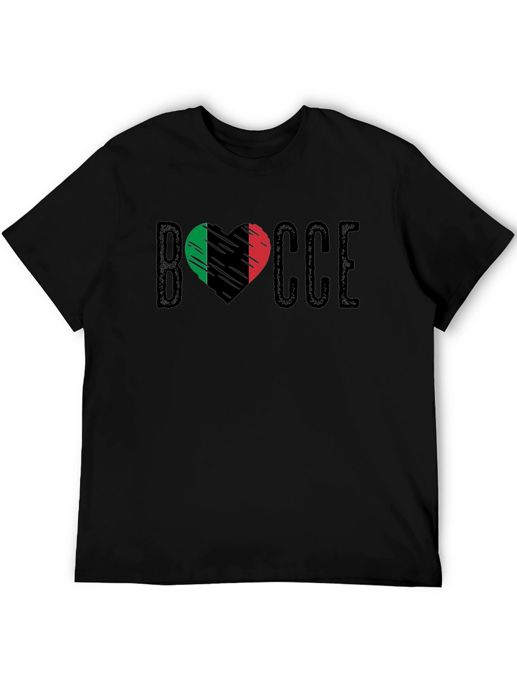 Bocce Heart Italian Flag T-Shirt