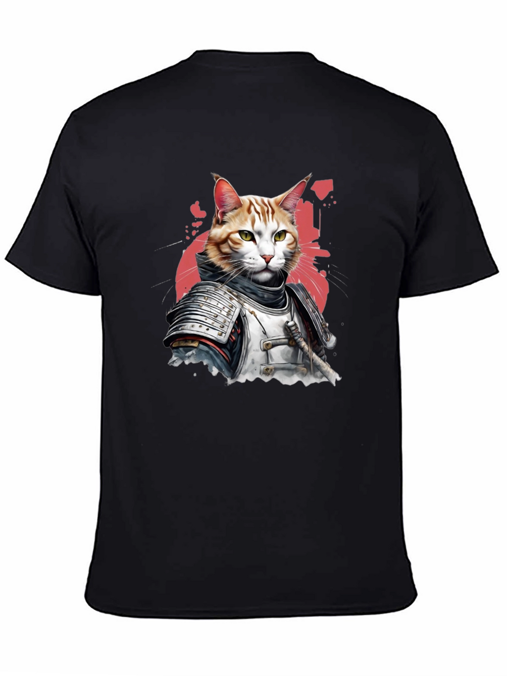 Samurai Cat T-Shirt - Warrior Feline Tee