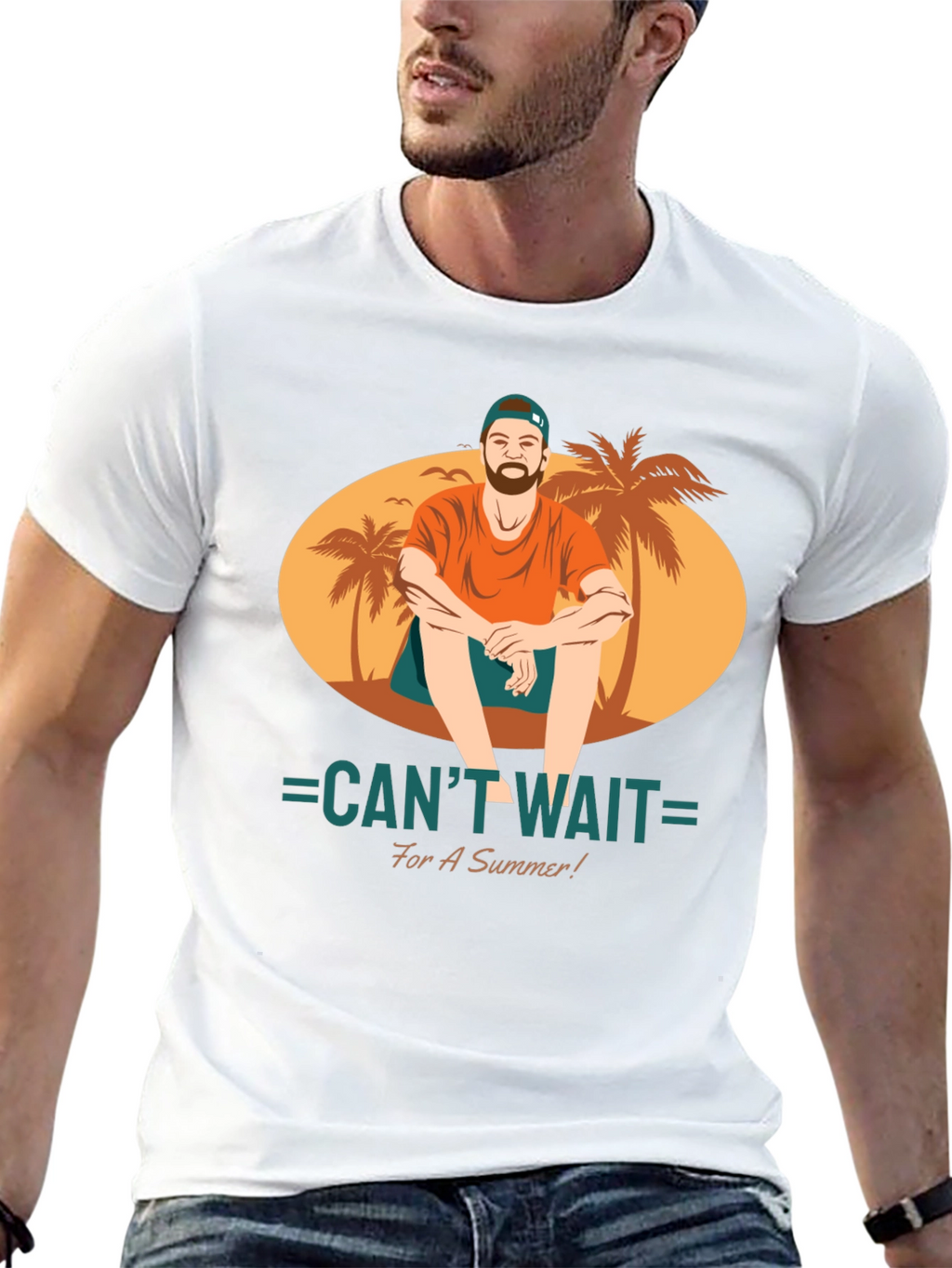 Summer Beach Vibe Graphic T-Shirt