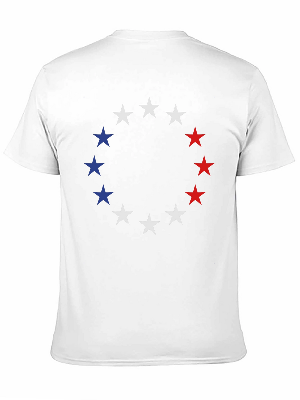 Patriotic Stars T-Shirt - Red White & Blue Design