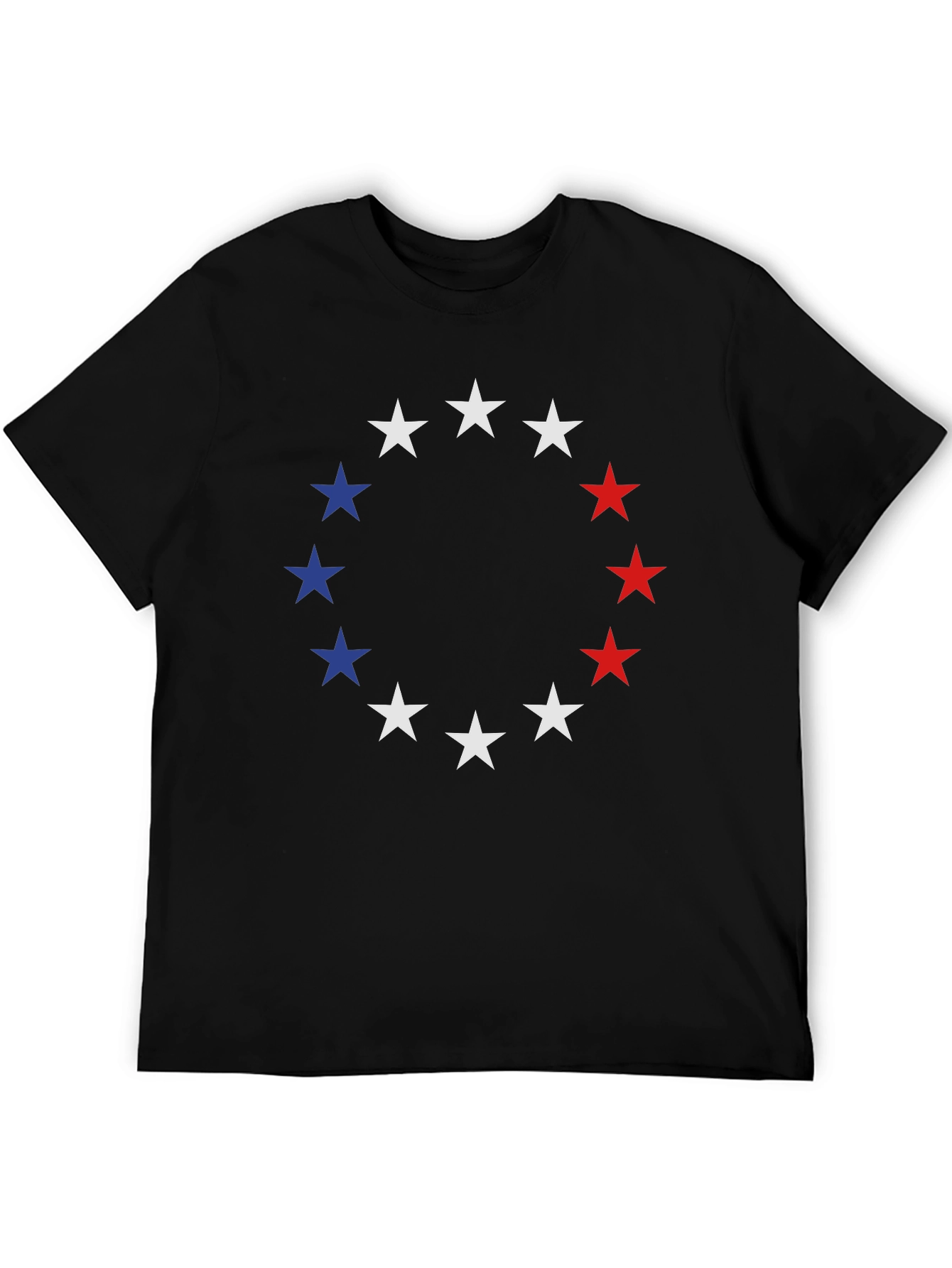 Patriotic Stars T-Shirt - Red White & Blue Design