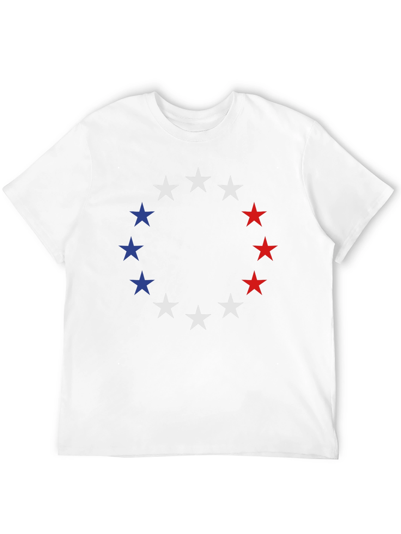 Patriotic Stars T-Shirt - Red White & Blue Design