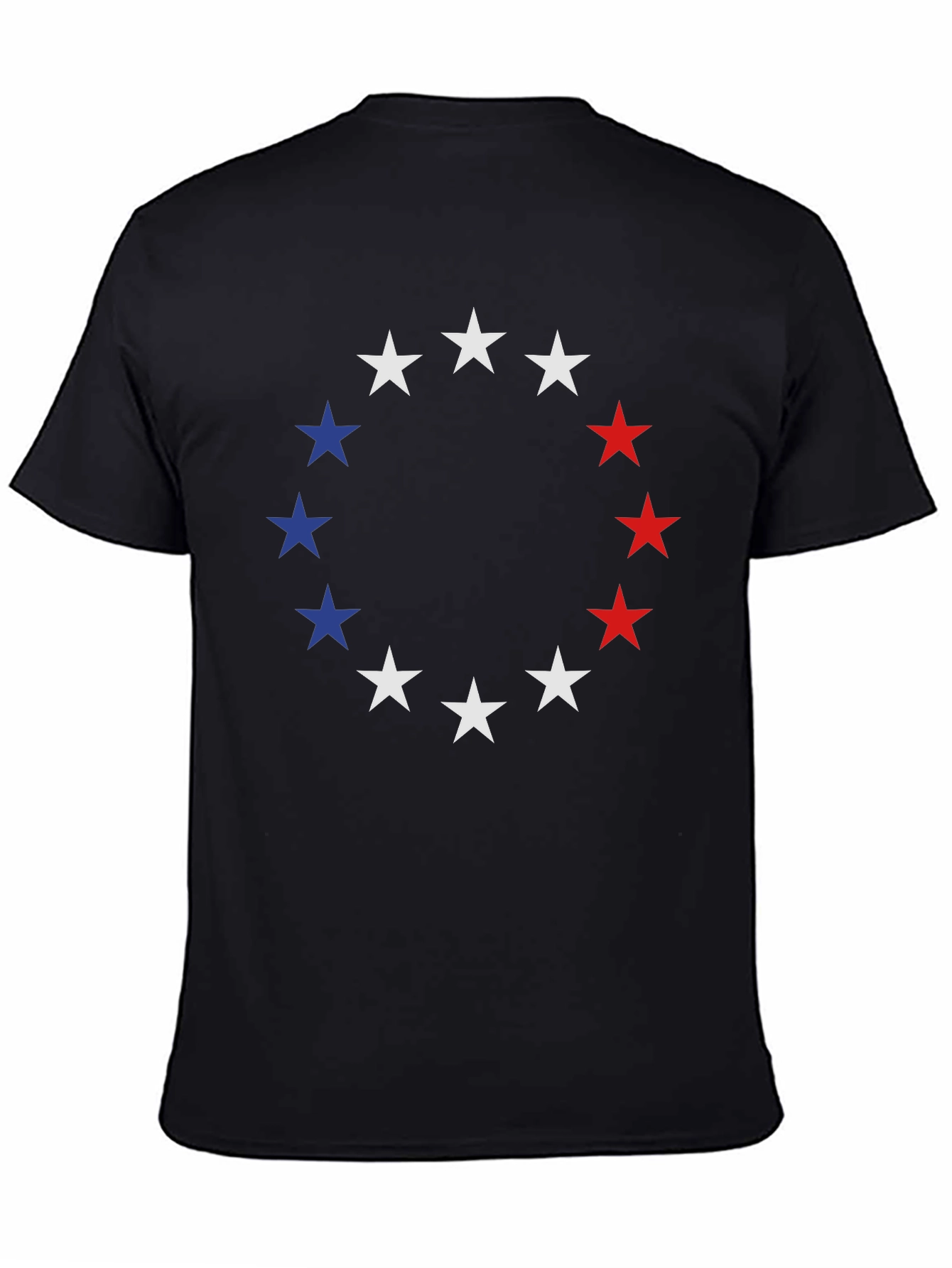 Patriotic Stars T-Shirt - Red White & Blue Design