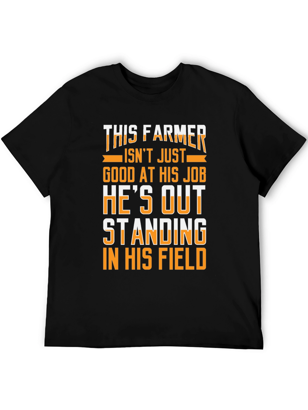 This Farmer Graphic Tee - Black Cotton T-Shirt