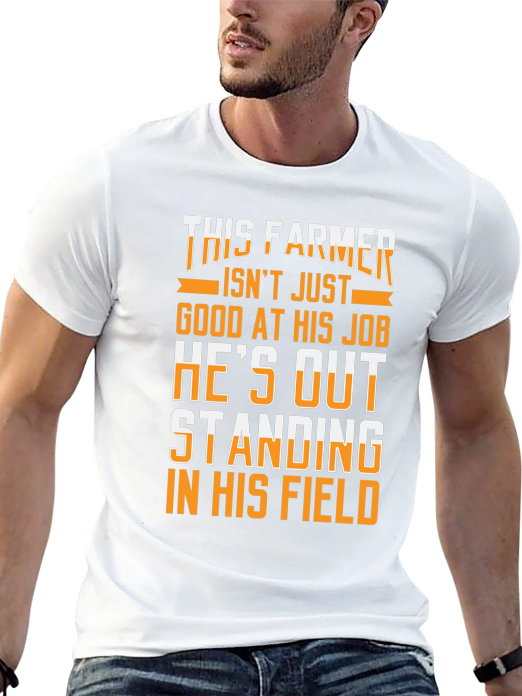 This Farmer Graphic Tee - Black Cotton T-Shirt