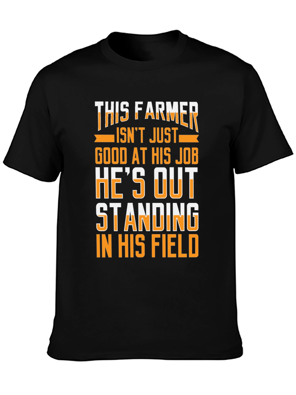 This Farmer Graphic Tee - Black Cotton T-Shirt