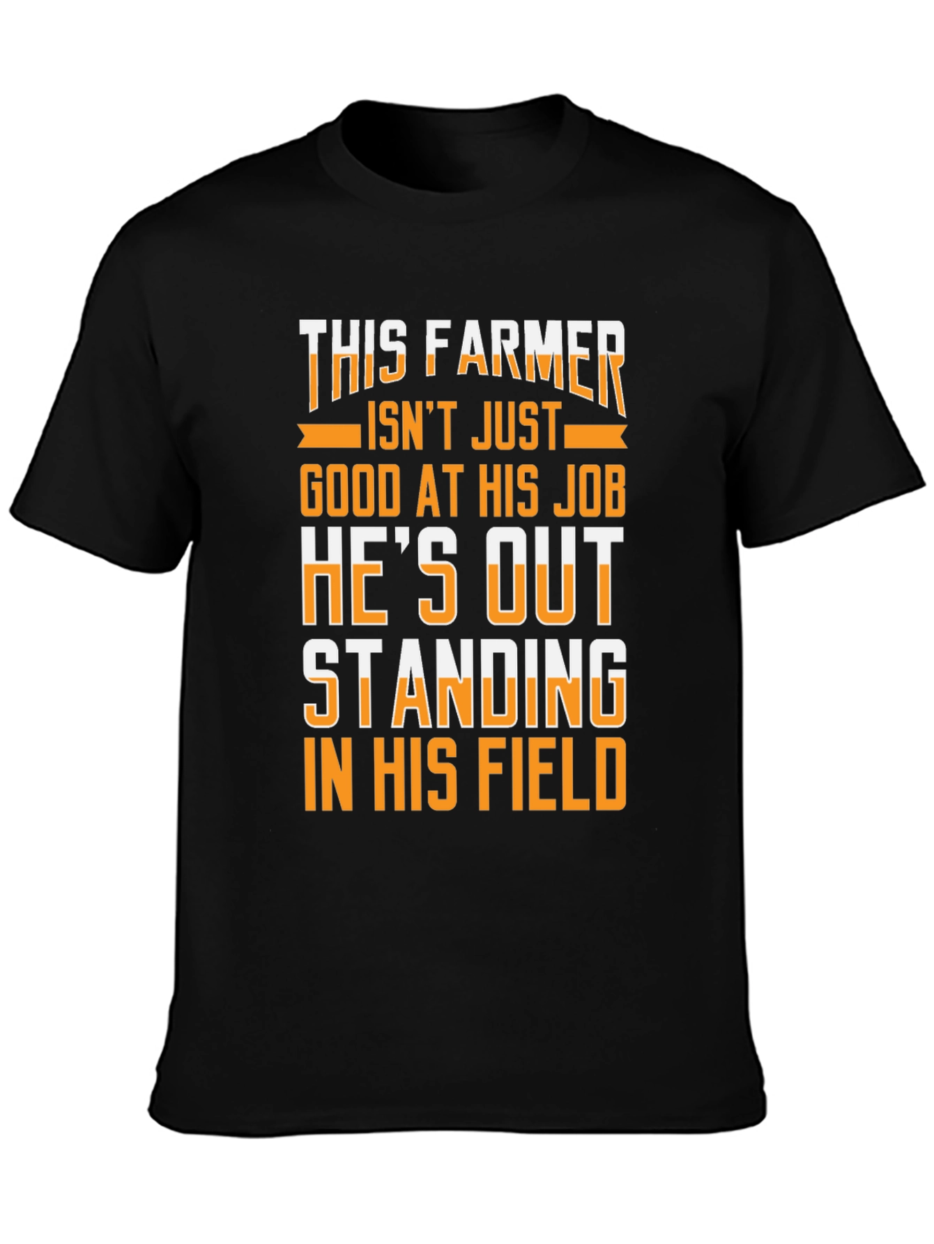 This Farmer Graphic Tee - Black Cotton T-Shirt