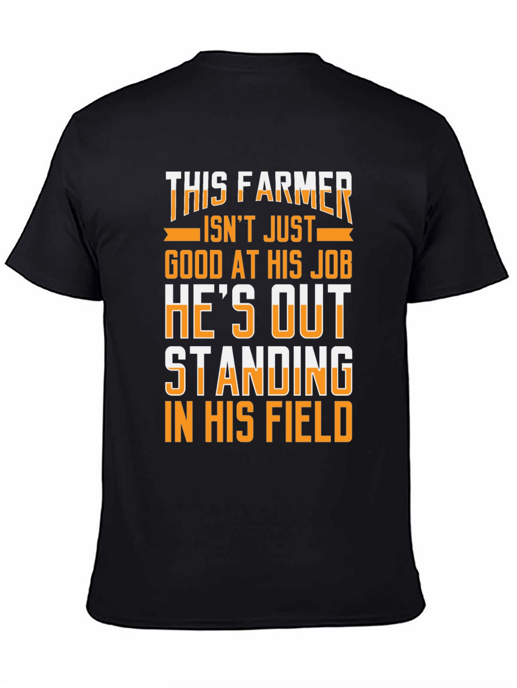 This Farmer Graphic Tee - Black Cotton T-Shirt