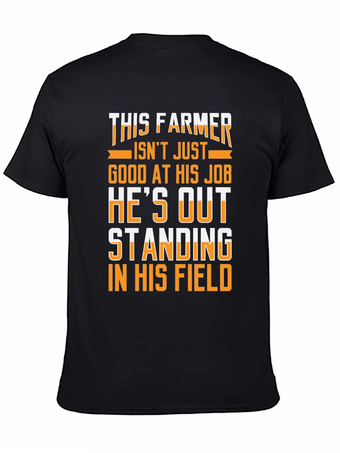 This Farmer Graphic Tee - Black Cotton T-Shirt