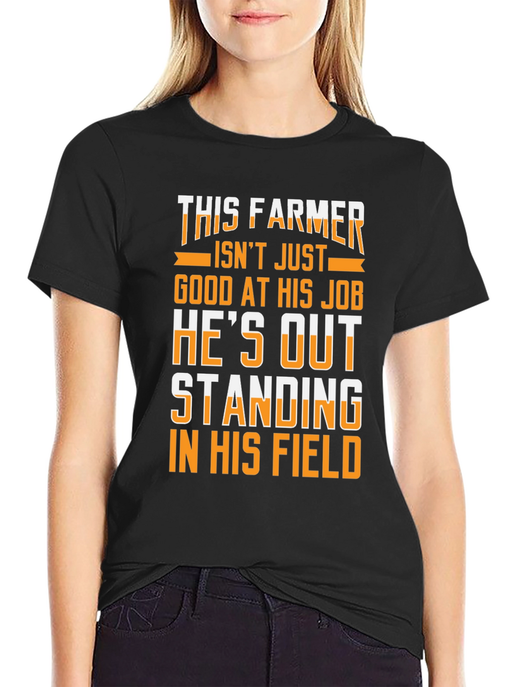 This Farmer Graphic Tee - Black Cotton T-Shirt